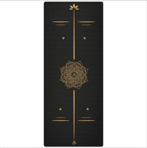 Rubber Pu Postural Line Yoga Mat