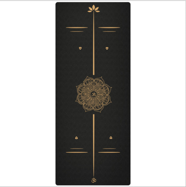 Rubber Pu Postural Line Yoga Mat