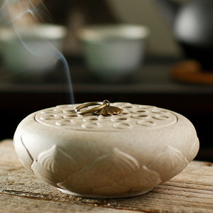 Lotus Incense Coil Burner