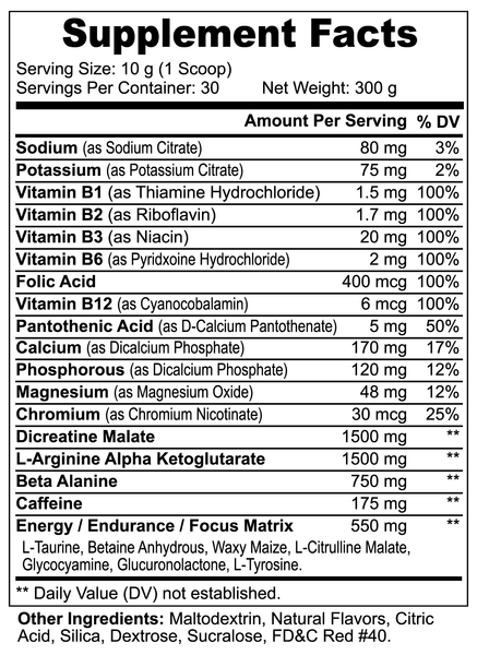 Nitric Shock Pre-Workout Powder