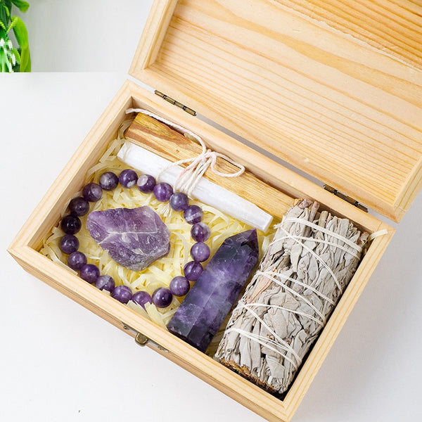 Amethyst & Sage Smudge Box