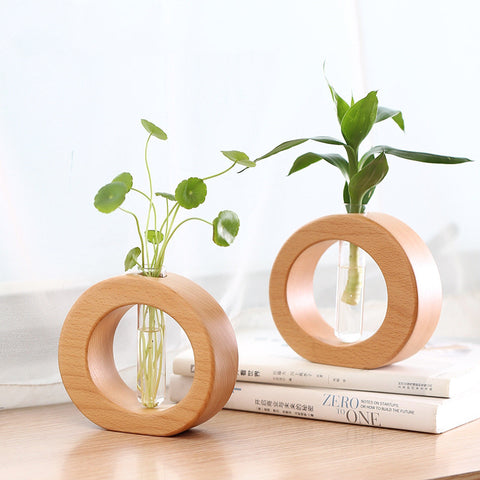 Beechwood Hydroponic Vase